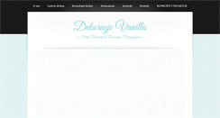 Desktop Screenshot of dekoracjevanilla.pl